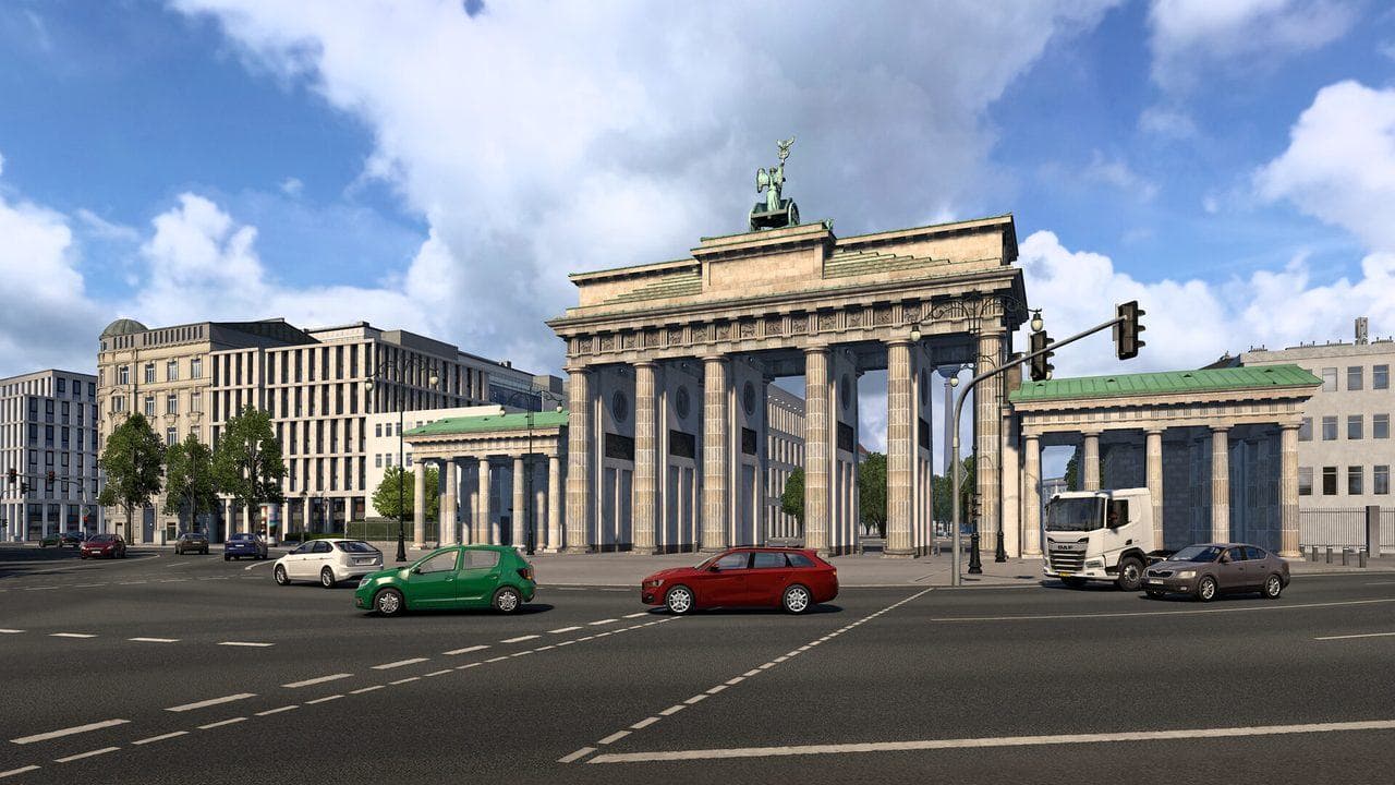 Euro Truck Simulator 2 city route used while discovering recruitment agencies