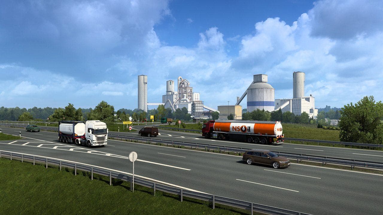 Euro Truck Simulator 2 industrial motorway route for Anatolia-style freight planning