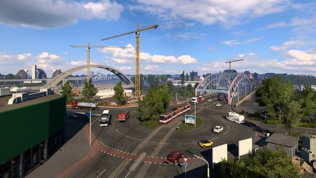 ETS2 road network screenshot for console roadmap guide