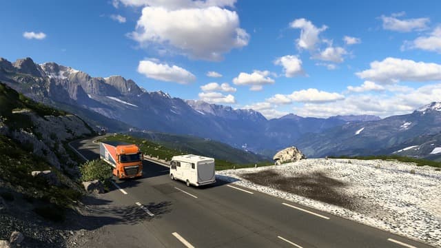 Euro Truck Simulator 2 Nordic depot context for planning custom delivery locations